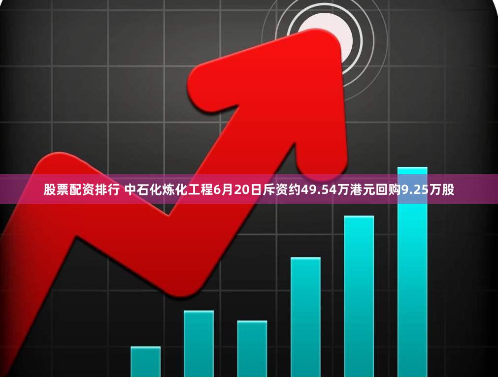 股票配资排行 中石化炼化工程6月20日斥资约49.54万港元回购9.25万股